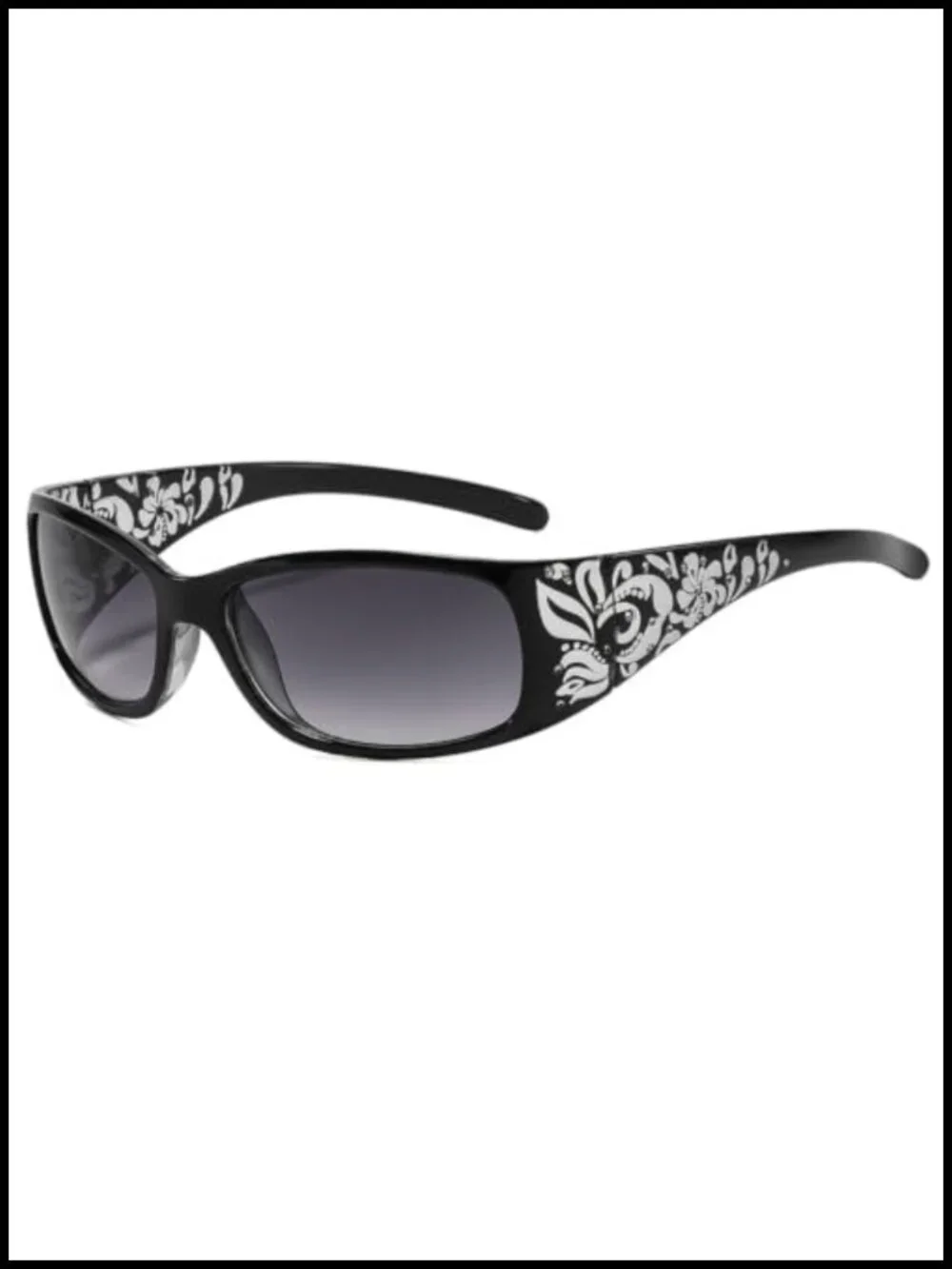 Y2K Rectangle Wrap Around Sunglasses for Women, UV400 Protection